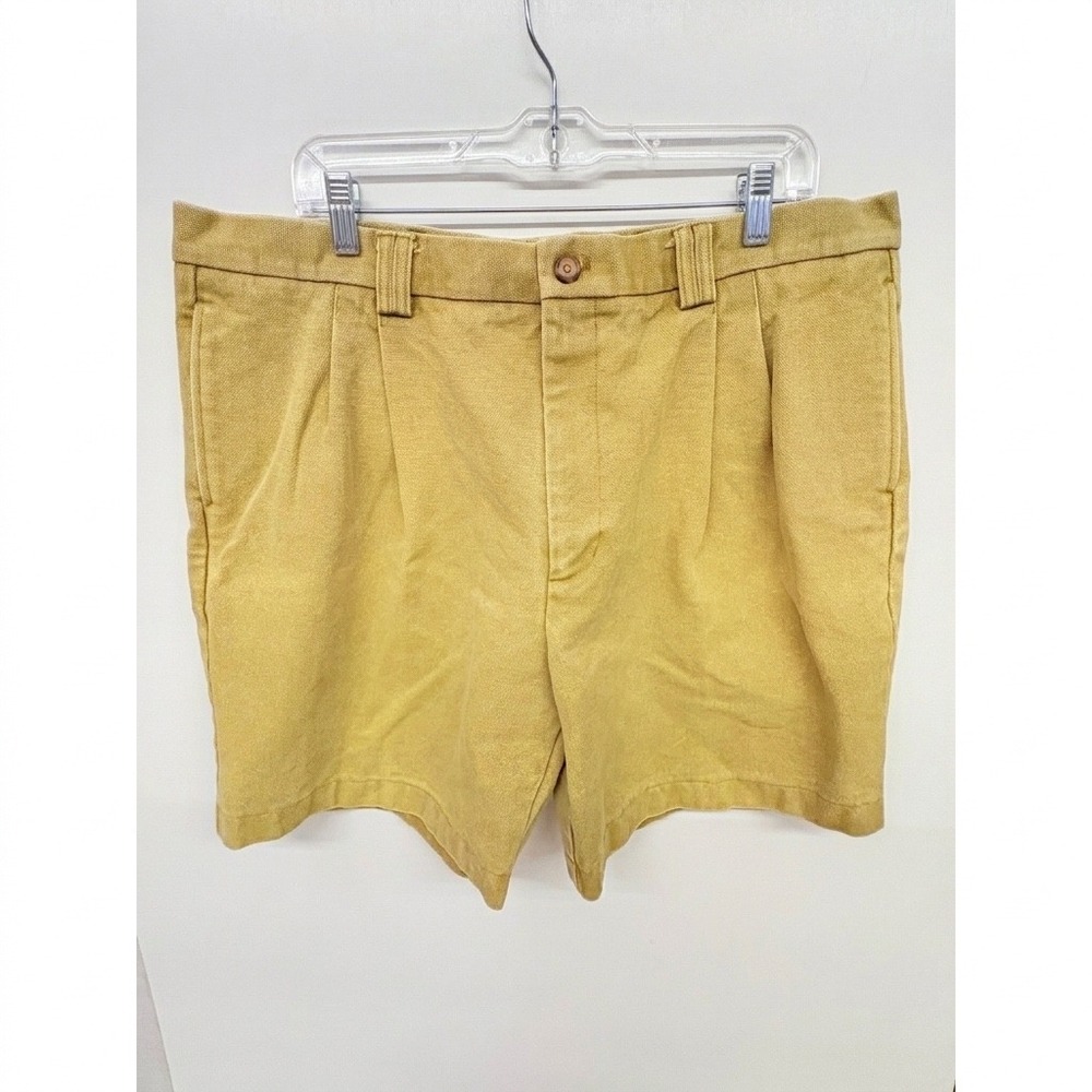 Bob Timberlake Preppy Pleated Shorts Mens Sz 40 Canvas Cotton Chino Old Money